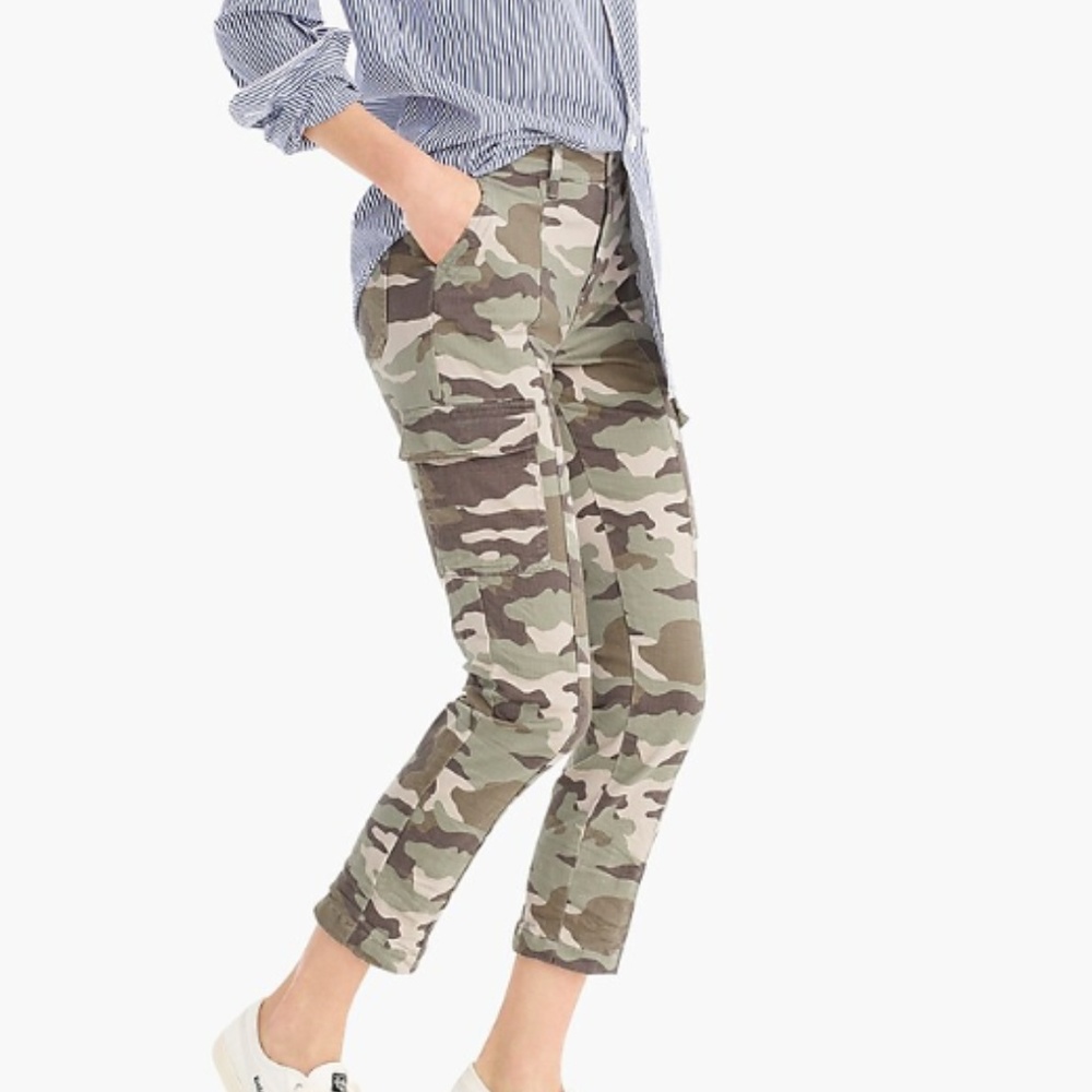 J. Crew cargo pant in camo *NWOT*